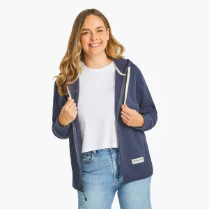 Women's Solid Simply True Fleece Zip Hoodie Life is Good