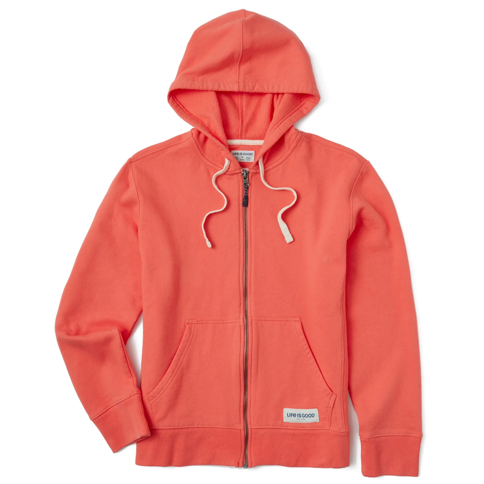 Women's Solid Simply True Fleece Zip Hoodie Life is Good