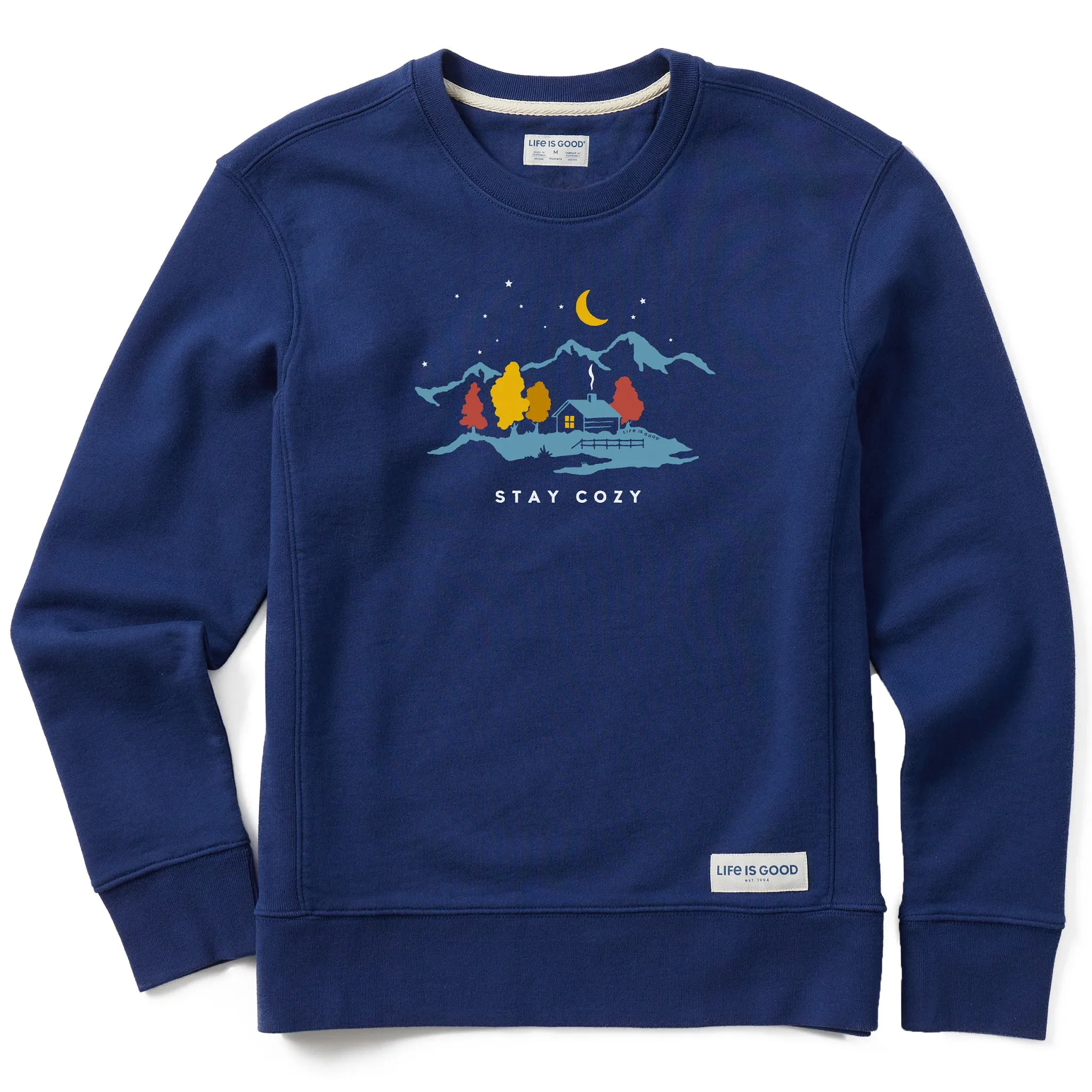 Women's Stay Cozy Cabin Simply True Crew Life is Good