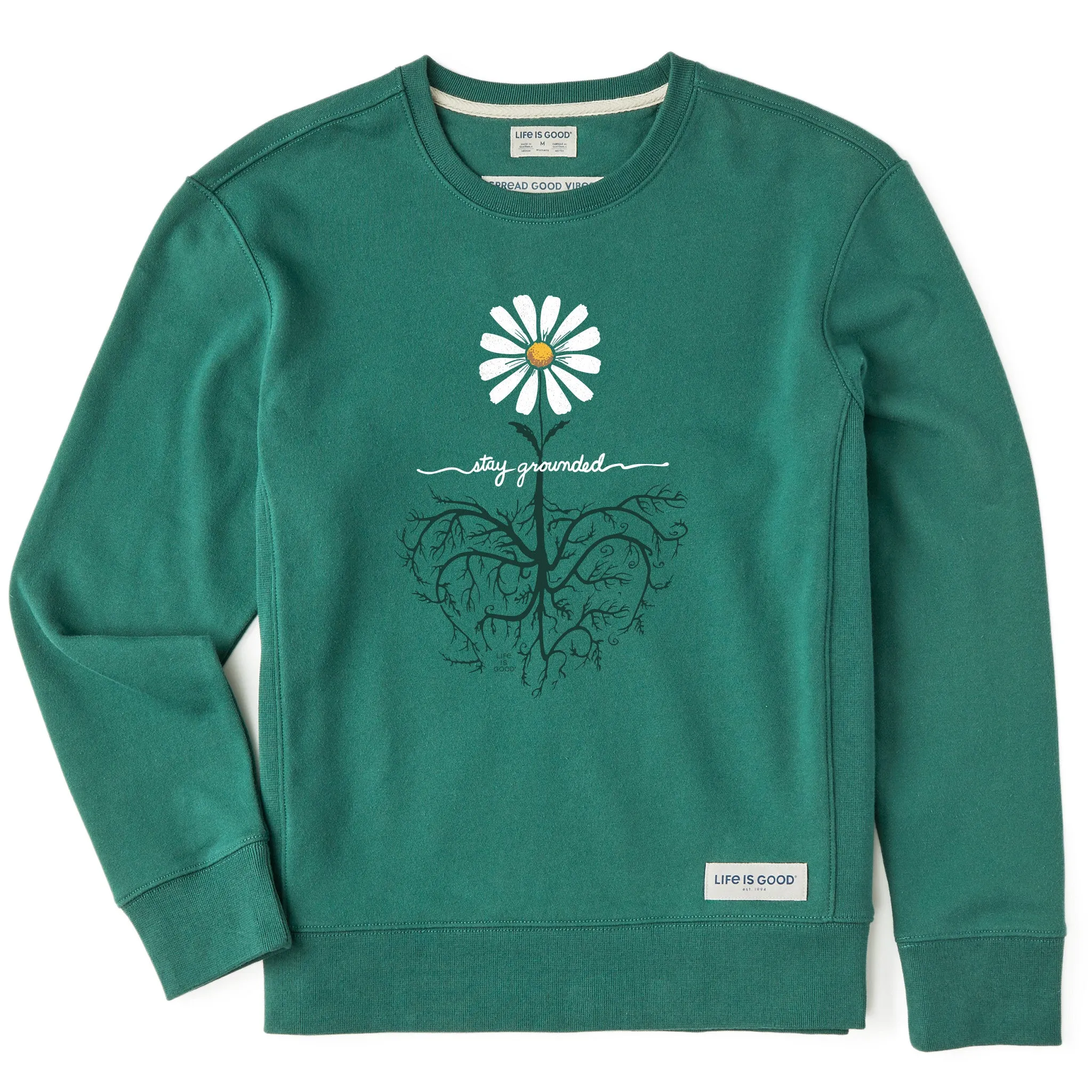 Women's Stay Grounded Simply True Crew Life is Good