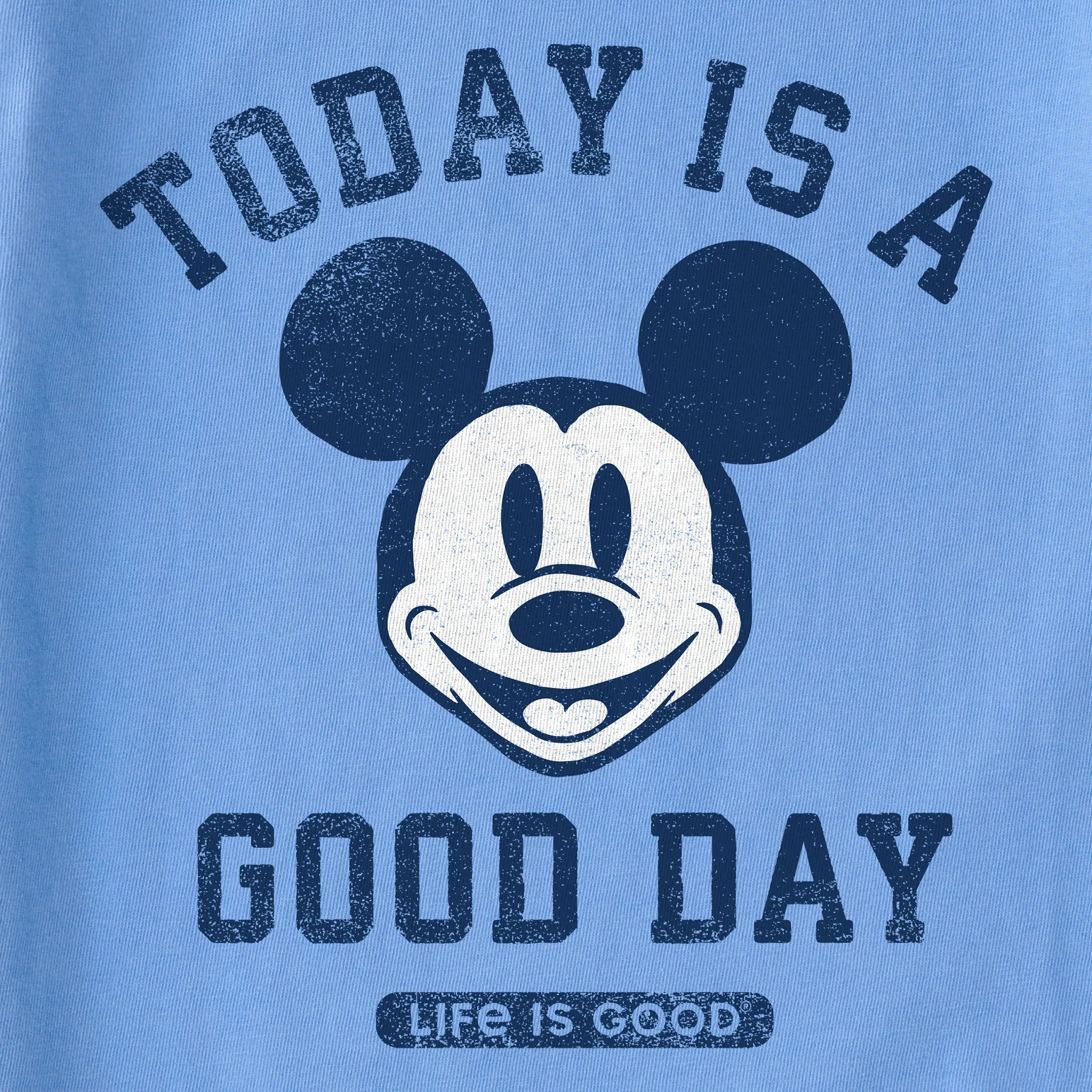 Women's Steamboat Willie Good Day Simply True Fleece Crew Life is Good