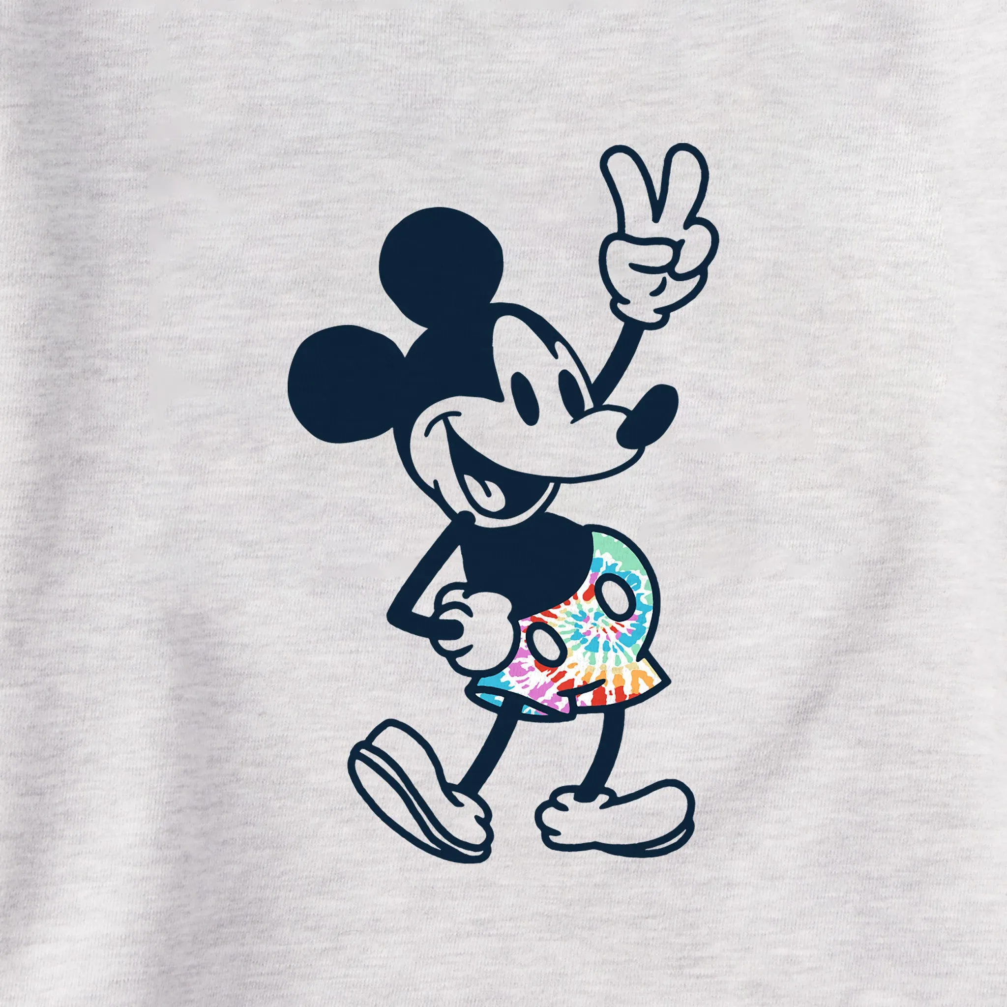 Women's Steamboat Willie Peace Mini Tie Dye Simply True Fleece Hoodie Life is Good