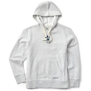 Women's Steamboat Willie Peace Mini Tie Dye Simply True Fleece Hoodie Life is Good