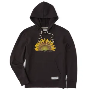 Women's Sunflower Dew Peace on Earth Simply True Fleece Hoodie Life is Good
