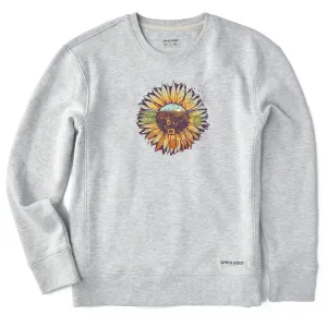 Women's Sunflowerscape Simply True Crew Life is Good