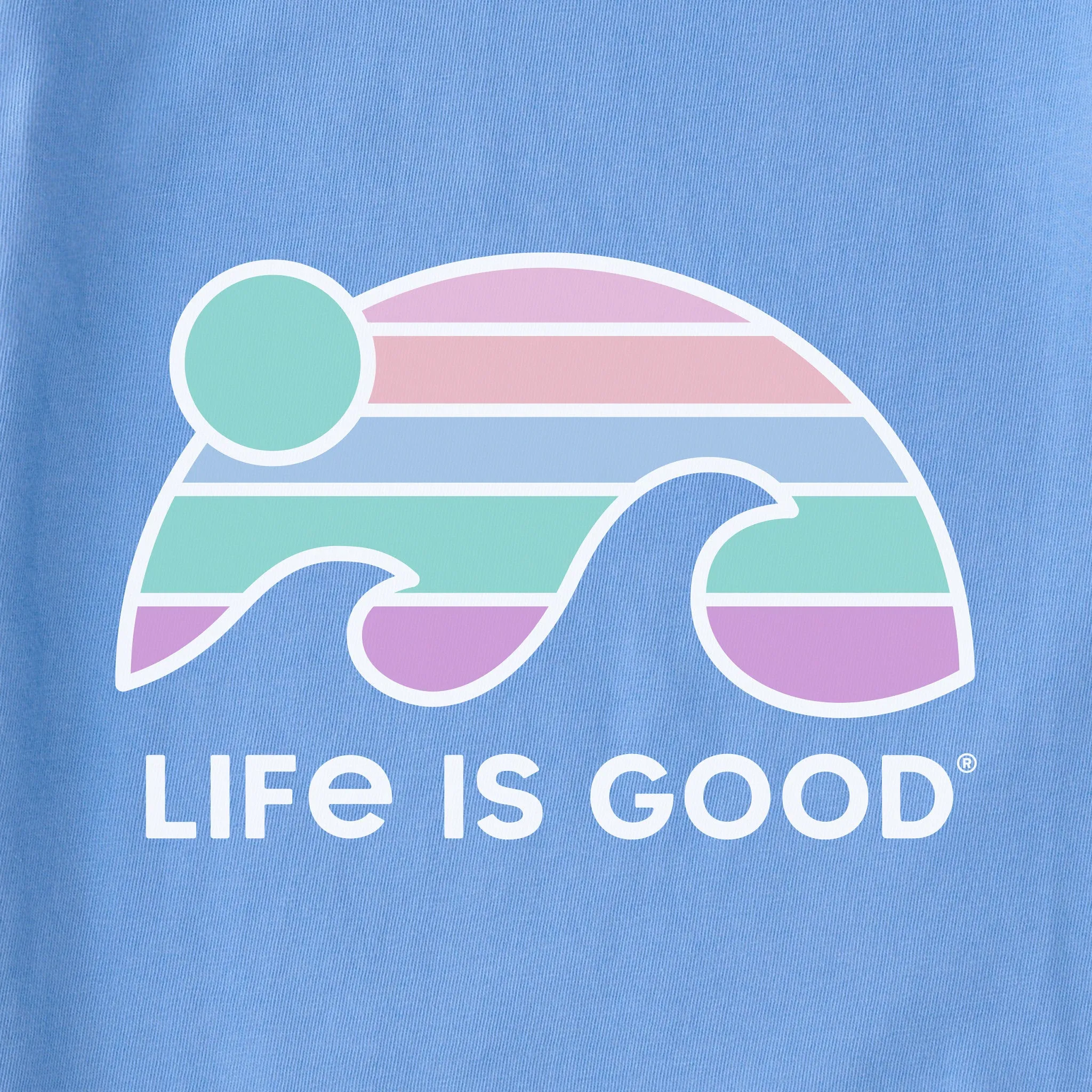 Women's Sunset Wave LIG Simply True Fleece Zip Hoodie Life is Good
