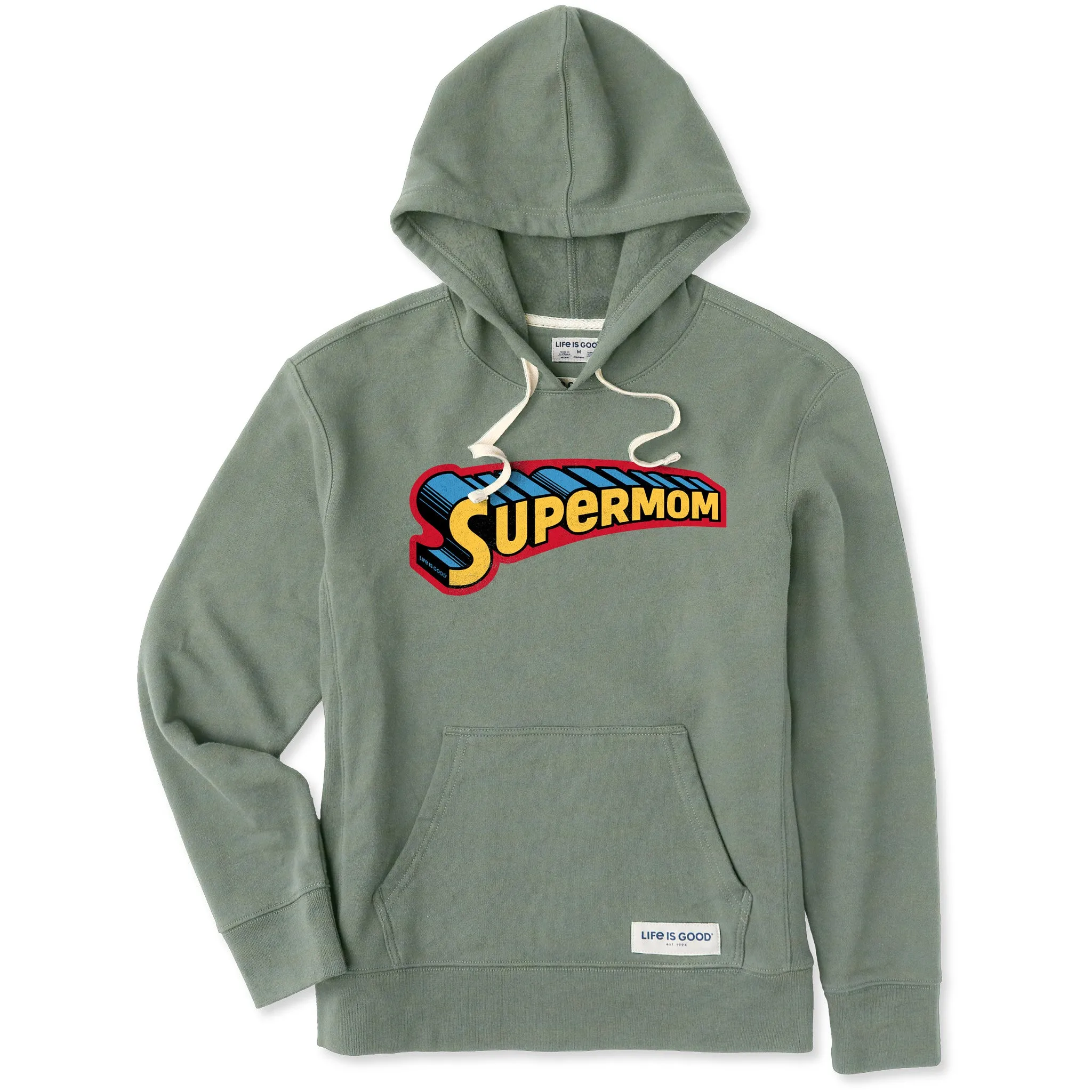 Women's Supermom Simply True Fleece Hoodie Life is Good