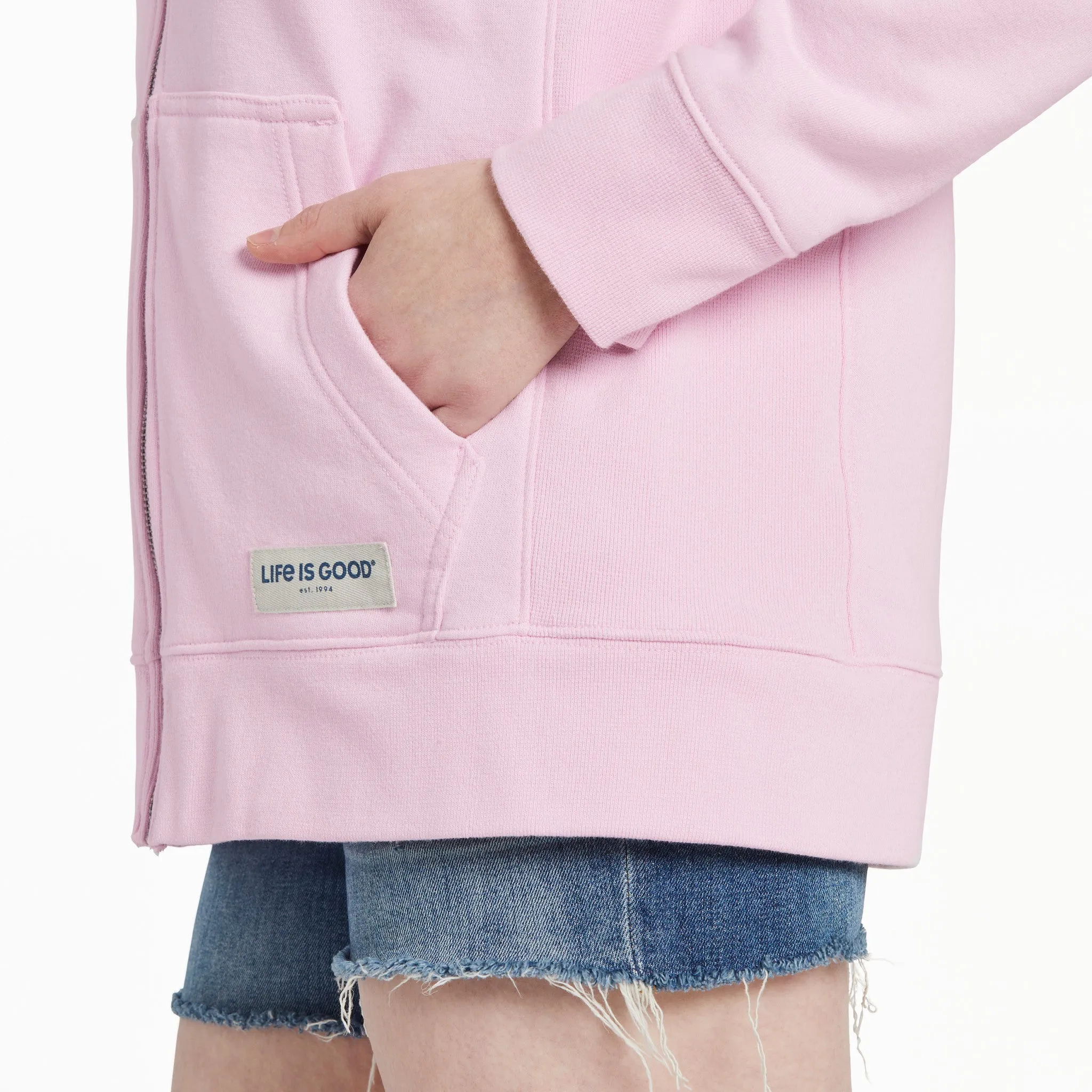 Women's Sweet Daisy Simply True Fleece Zip Hoodie Life is Good