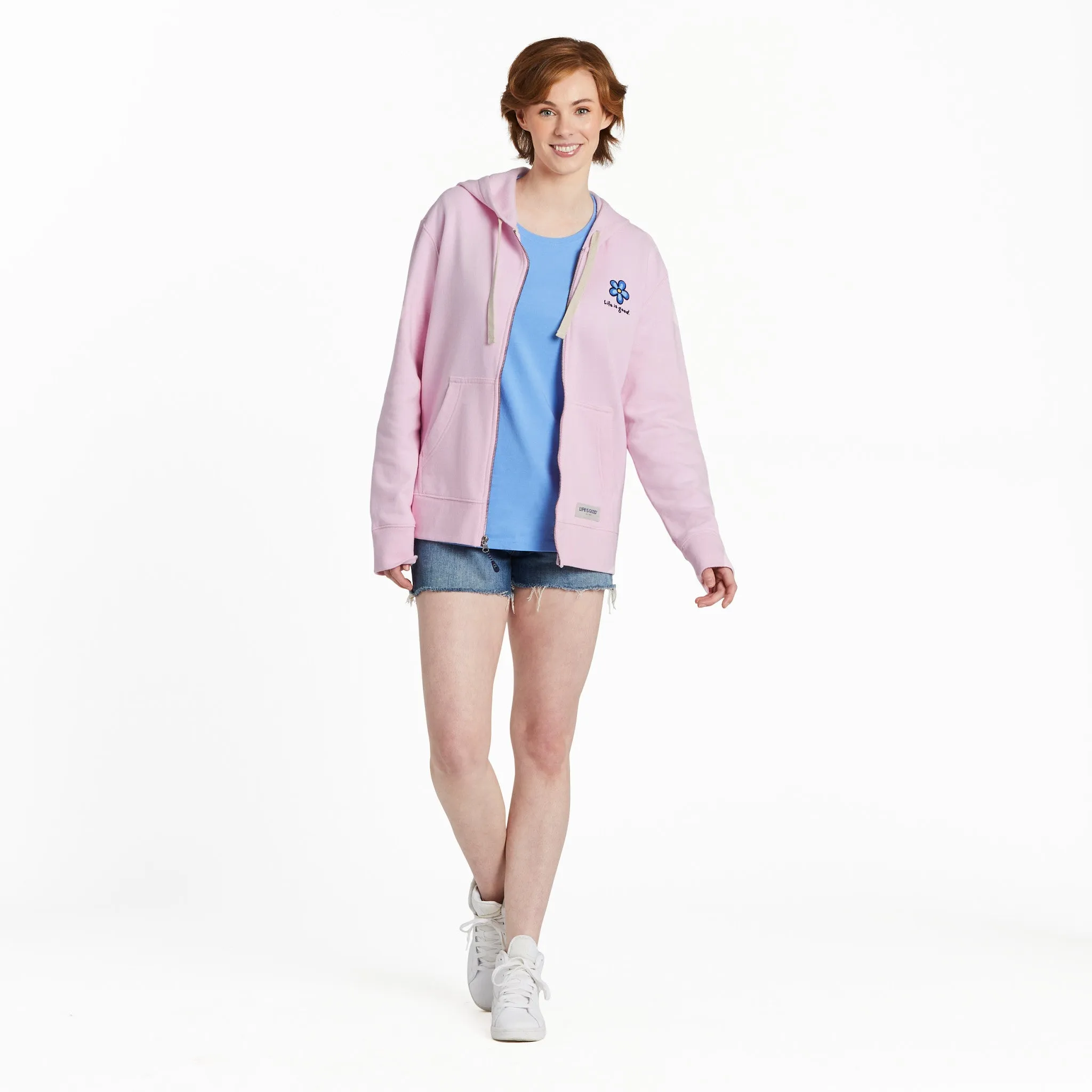 Women's Sweet Daisy Simply True Fleece Zip Hoodie Life is Good