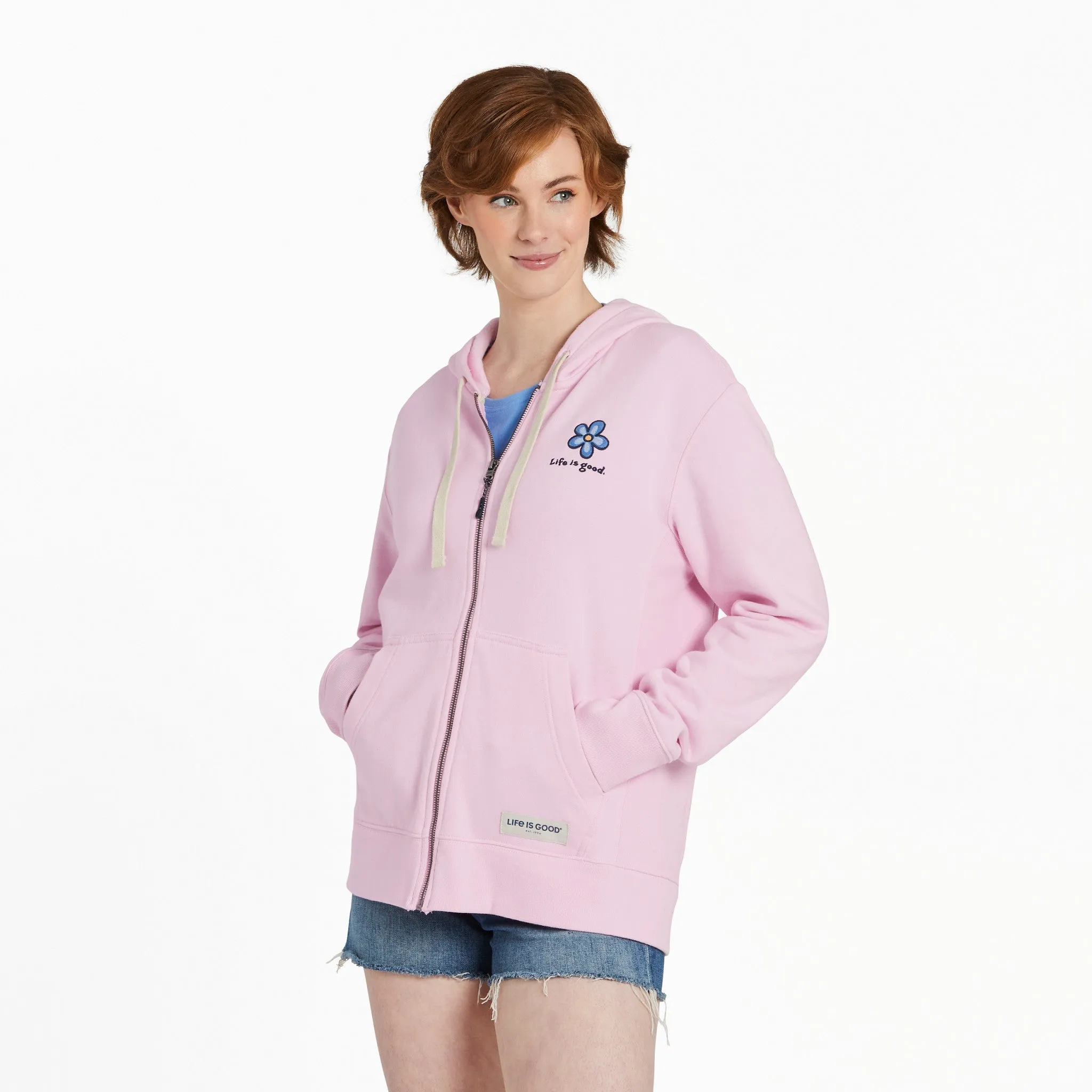 Women's Sweet Daisy Simply True Fleece Zip Hoodie Life is Good