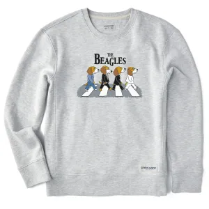 Women's The Beagles Simply True Fleece Crew Life is Good