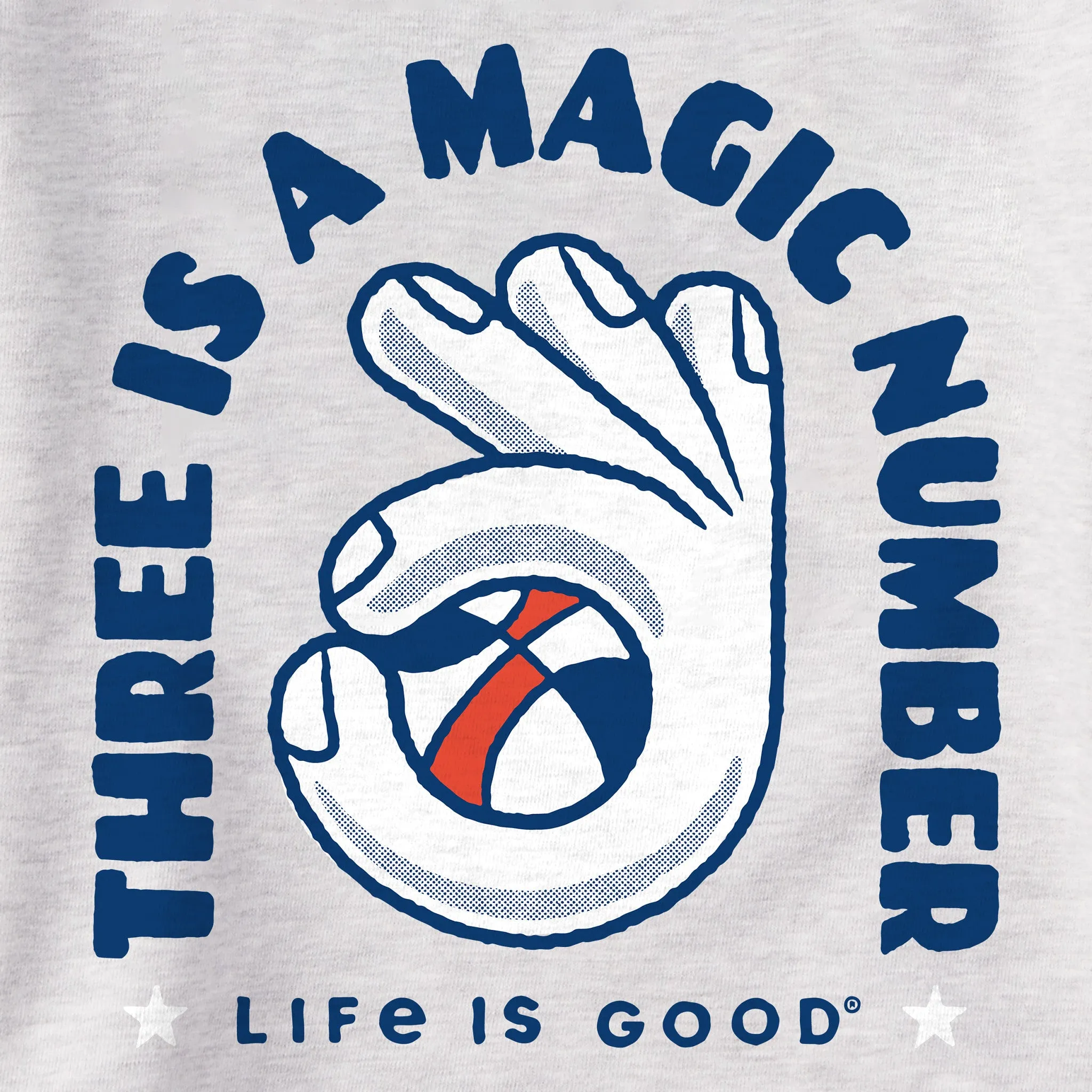 Women's Three is a Magic Number Simply True Fleece Crew Life is Good