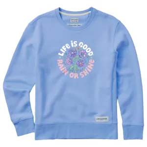 Women's Tie Dye Rain or Shine Trippy Simply True Crew Life is Good