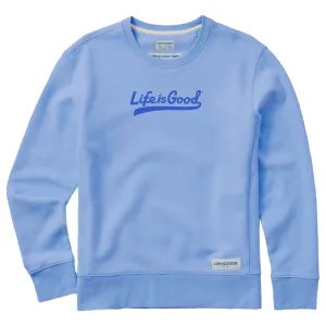 Women's Tonal LIG Ballyard Script Simply True Fleece Crew Life is Good