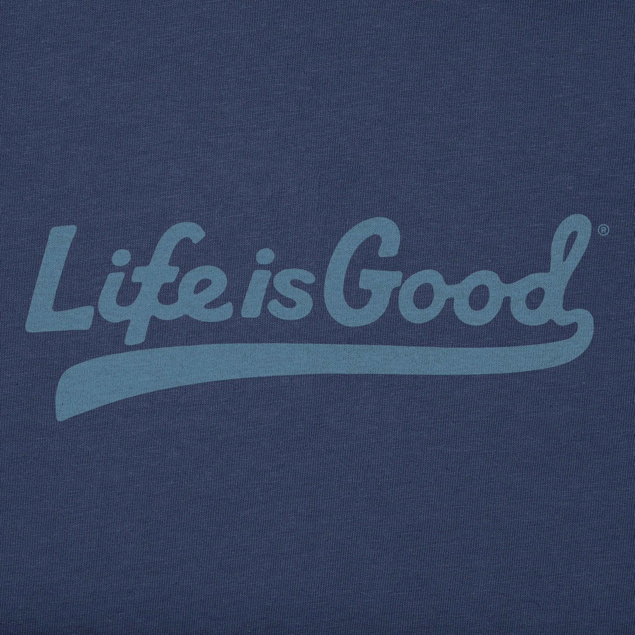 Women's Tonal LIG Ballyard Script Simply True Fleece Hoodie Life is Good