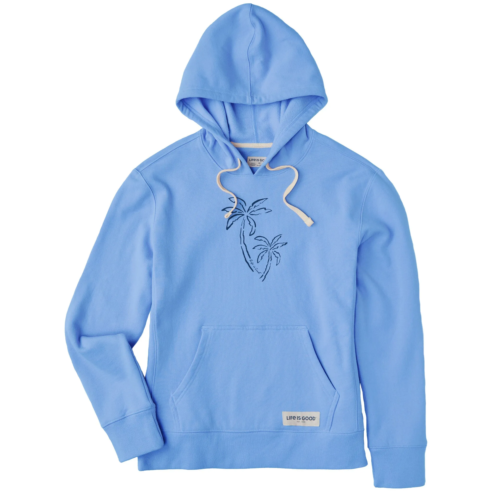 Women's Two Simple Palms Simply True Fleece Hoodie Life is Good