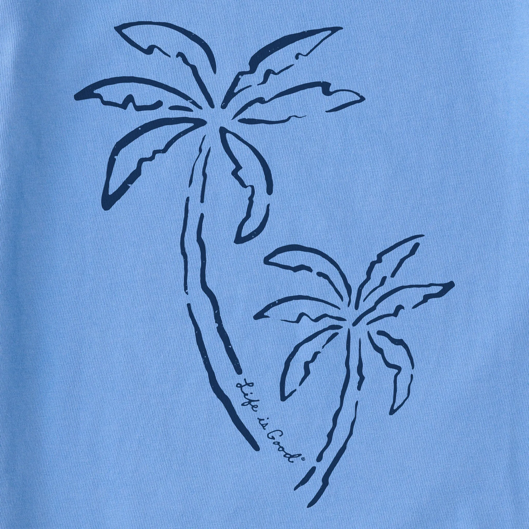 Women's Two Simple Palms Simply True Fleece Hoodie Life is Good