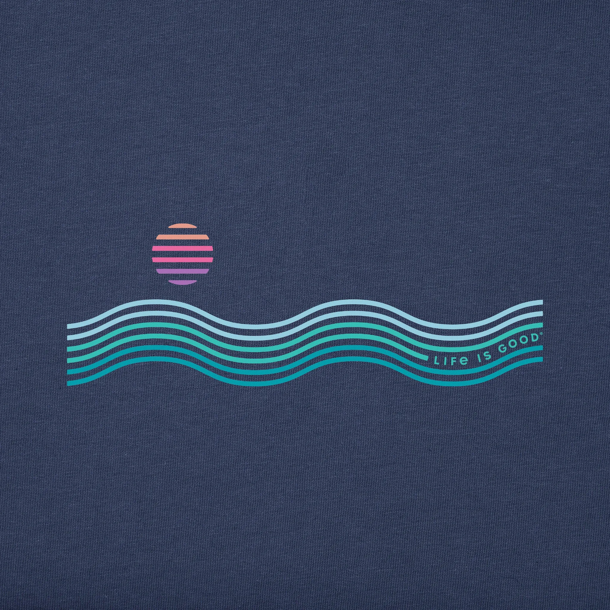 Women's Waves & Sun Simply True Fleece Hoodie Life is Good