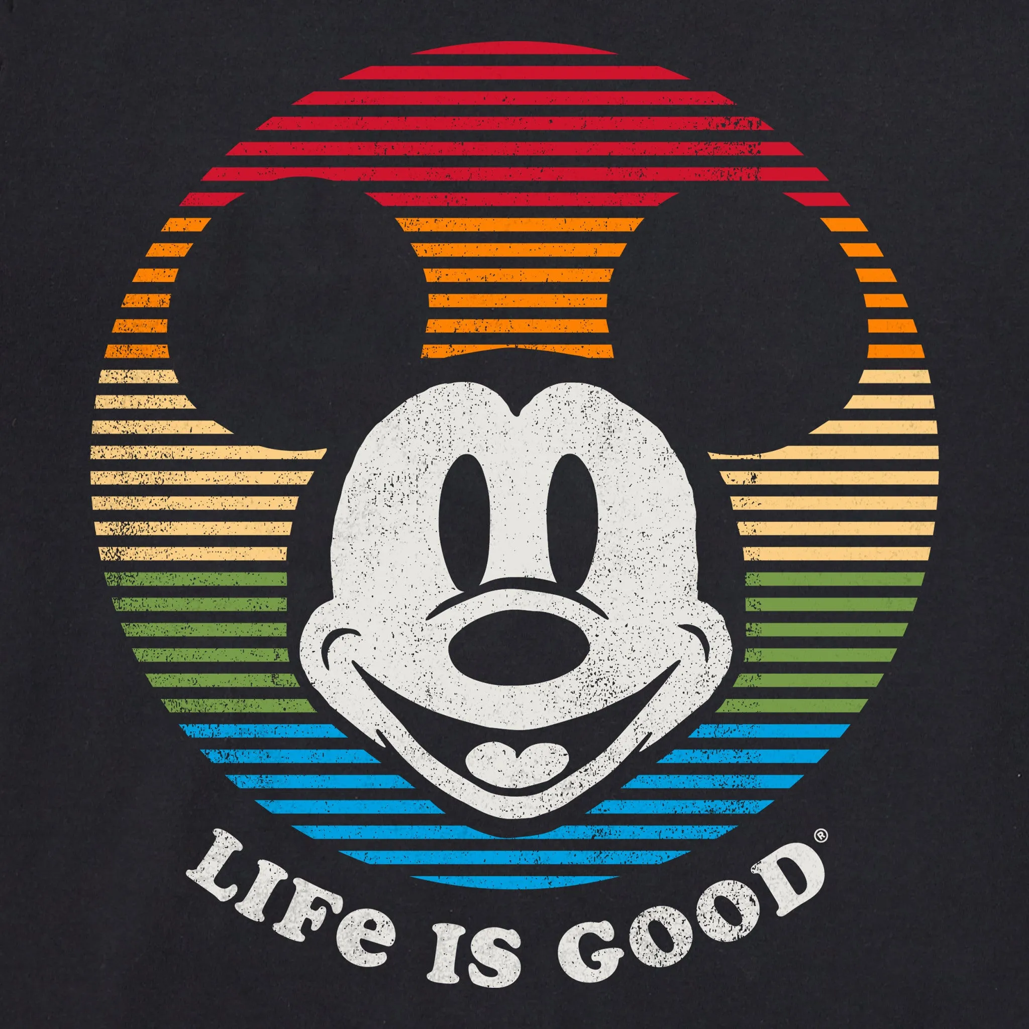 Women's Willie Stripes Circle Simply True Fleece Hoodie Life is Good