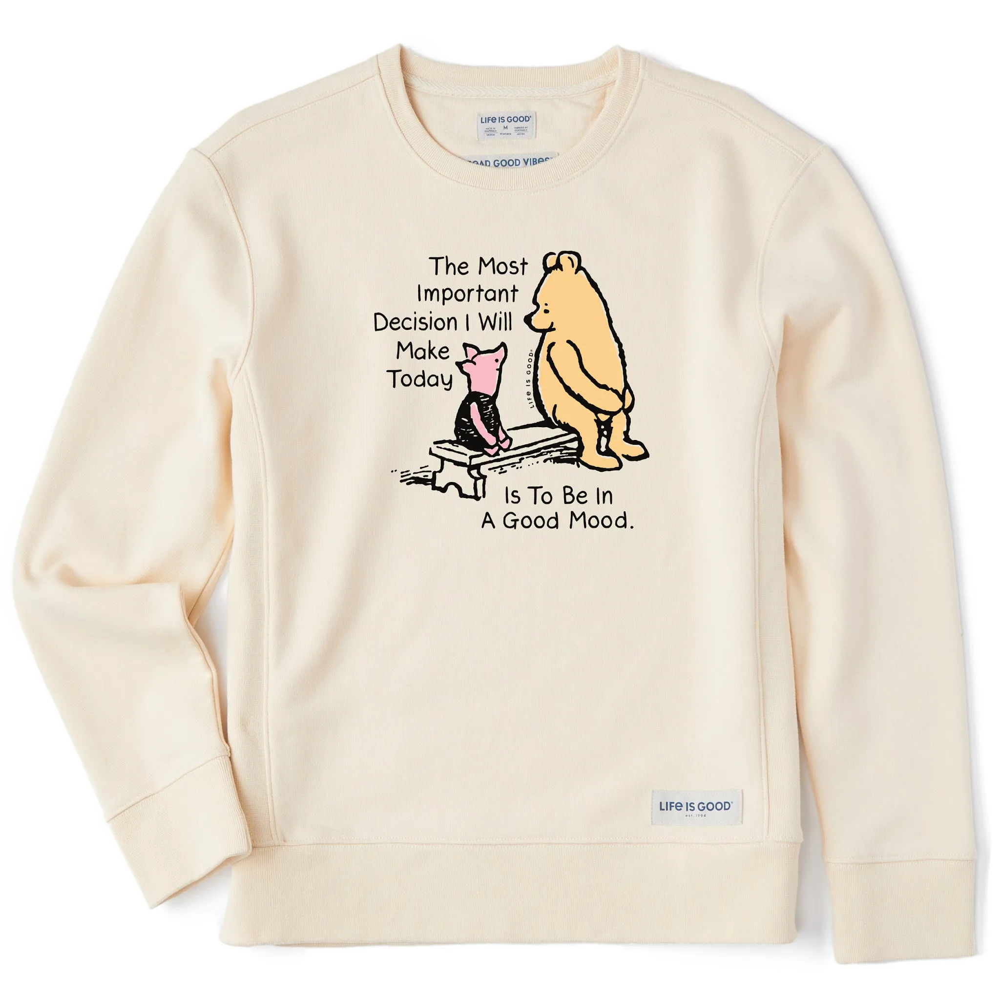 Women's Winnie & P Good Mood Simply True Crew Life is Good