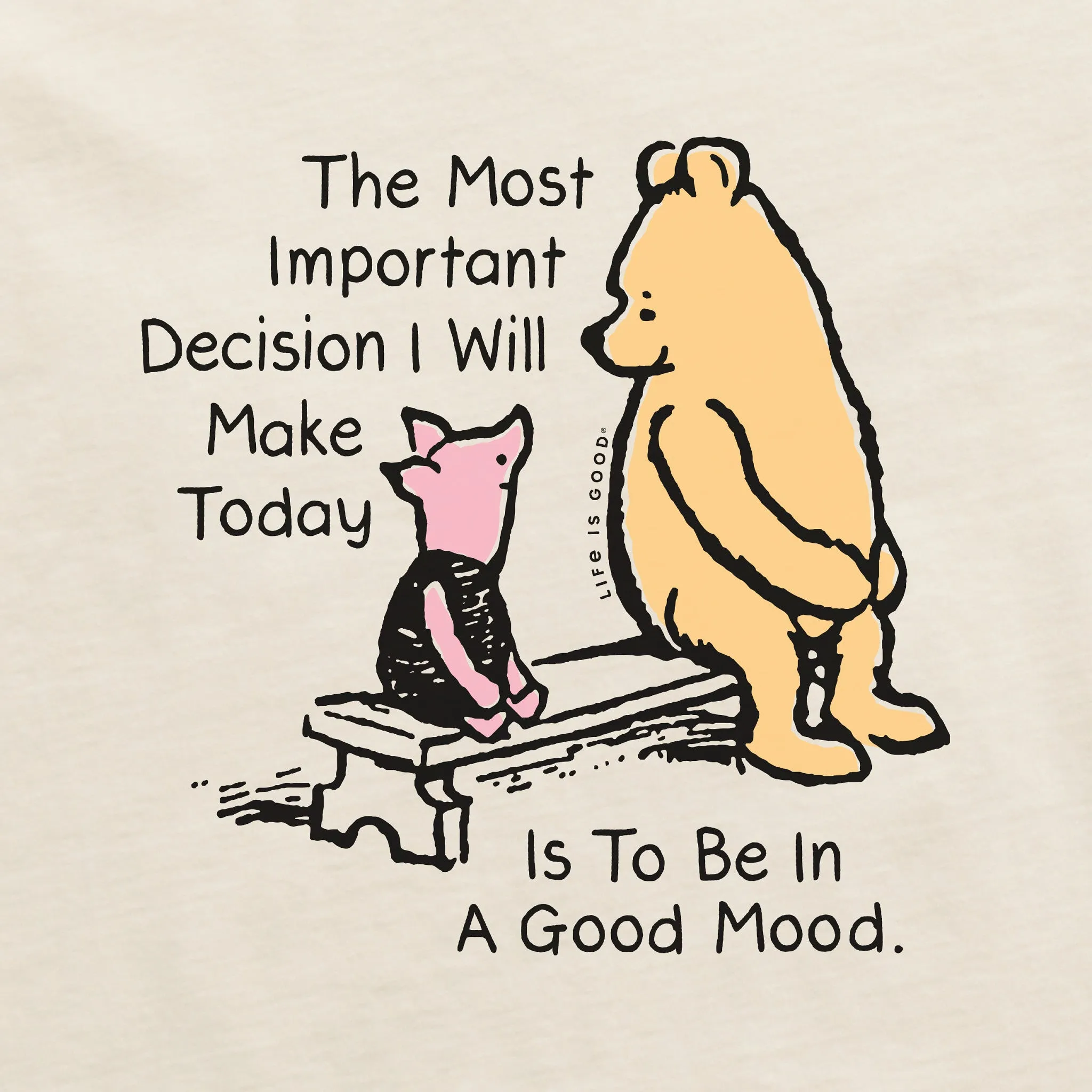 Women's Winnie & P Good Mood Simply True Crew Life is Good