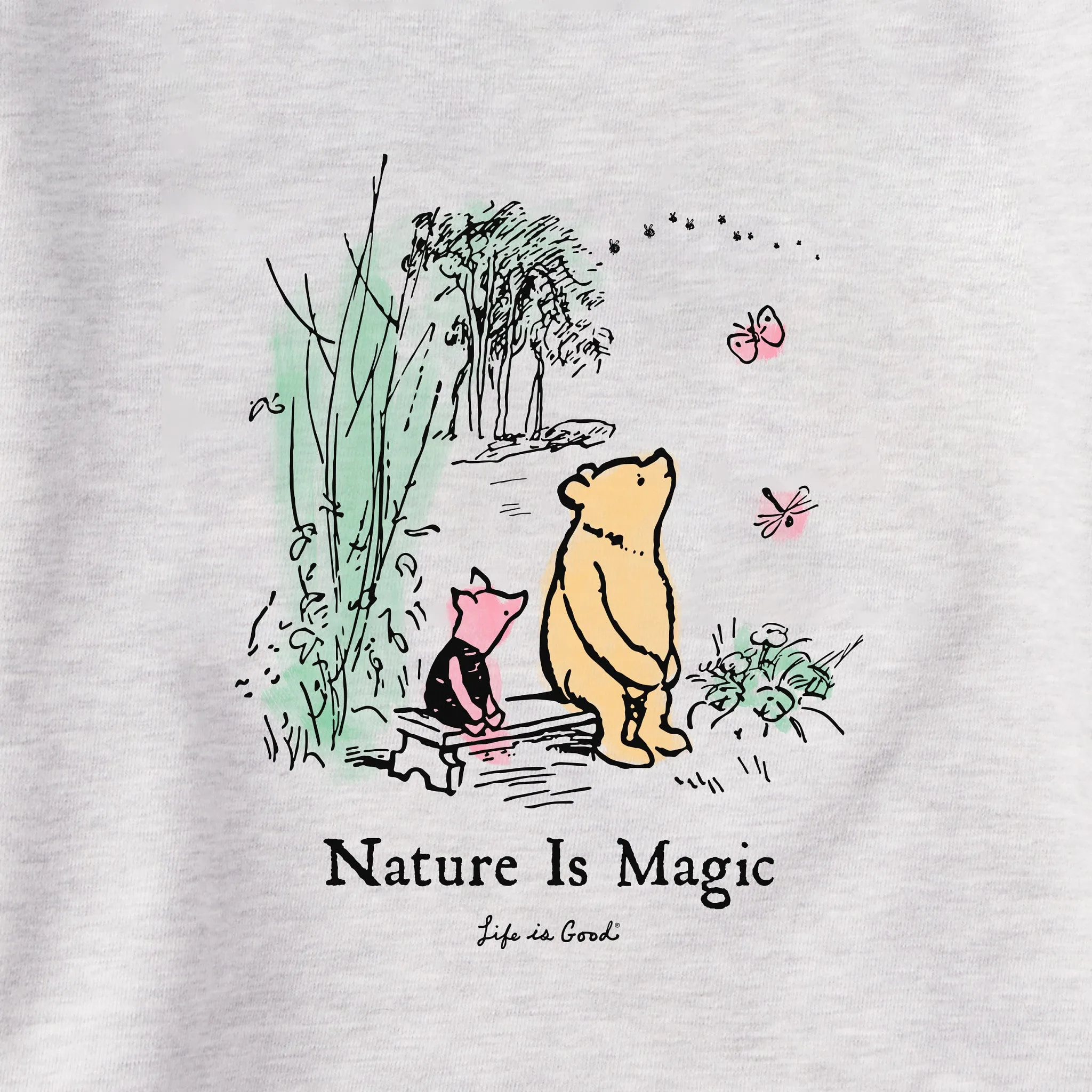 Women's Winnie & P Nature is Magic Simply True Crew Life is Good