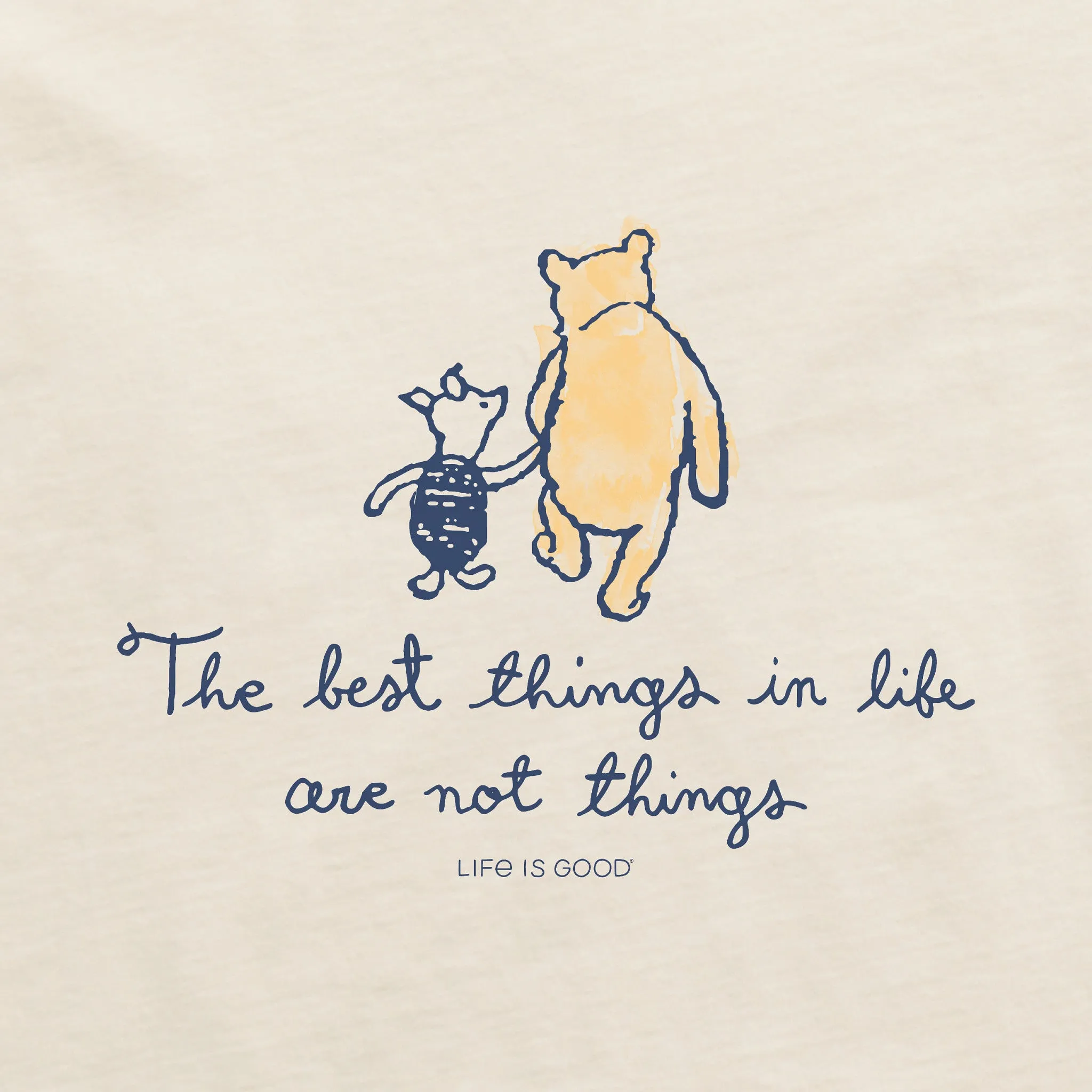 Women's Winnie Best Things Simply True Fleece Crew Life is Good