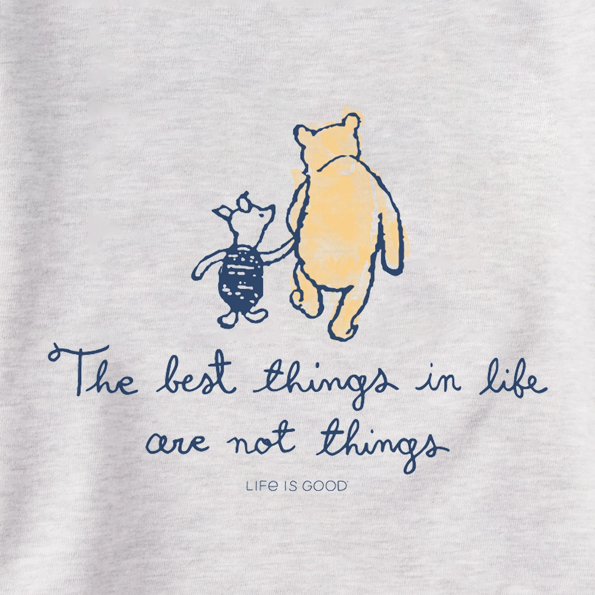 Women's Winnie Best Things Simply True Fleece Crew Life is Good
