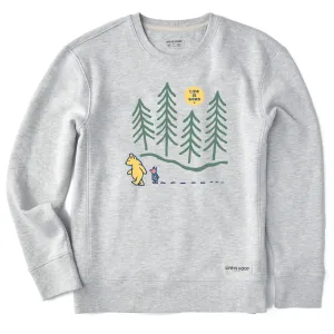 Women's Winnie Hiking Through the Woods Simply True Crew Life is Good