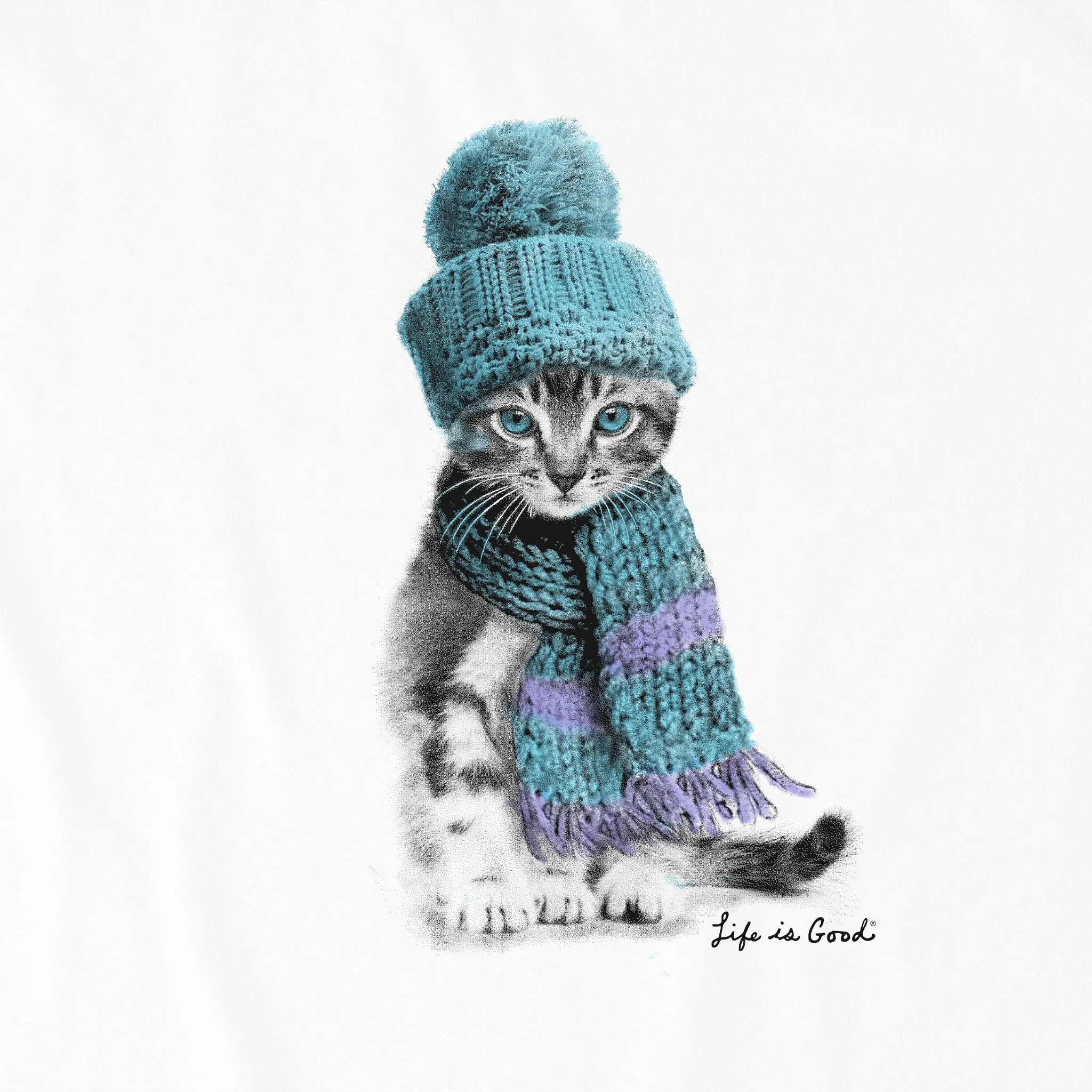 Women's Winter Cat Hat Simply True Crew Life is Good