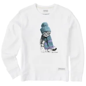 Women's Winter Cat Hat Simply True Crew Life is Good