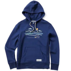 Women's Winter Lake Walk Simply True Fleece Hoodie Life is Good