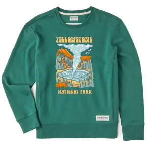 Women's Yellowstone Poster Simply True Crew Life is Good