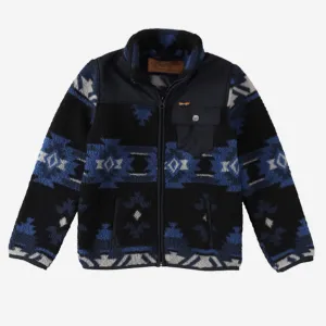 Wrangler Boys Ensign Blue Sherpa Jacket